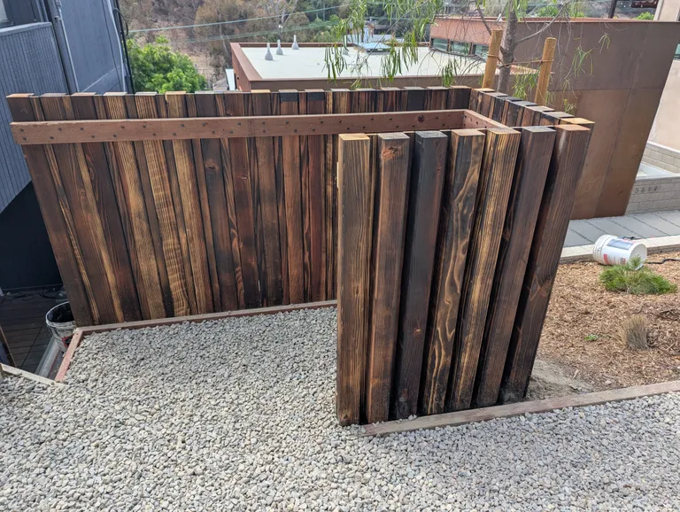 Wood staining, photo 6